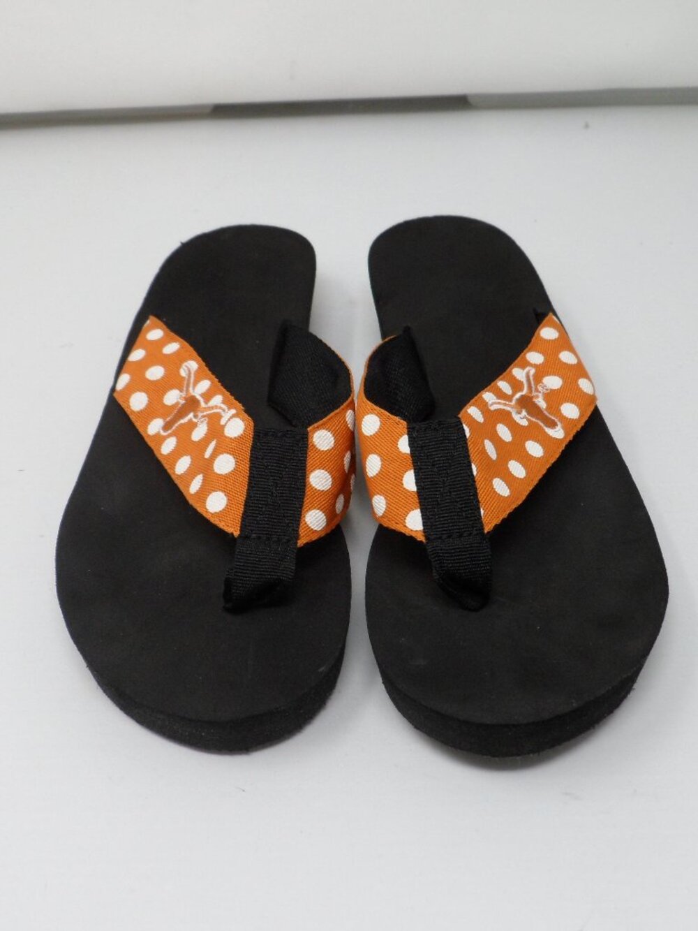 Ladies Texas Longhorns Thong Slippers 7.5